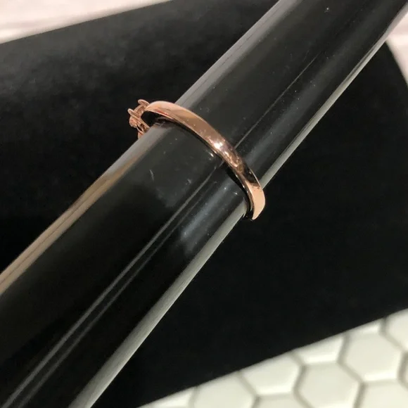 Estate Rose Gold 925 CZ Women's size 7 Ring 2.31g - Picture 4 of 9